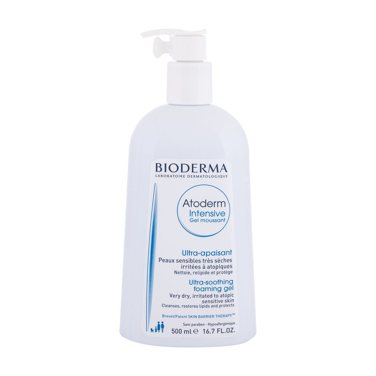 BIODERMA Atoderm Intensive Ultra-Soothing Foaming Gel vyživující sprchový gel pro velmi citlivou a atopickou pokožku 500 ml 500 ml unisex