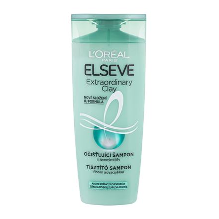 L'Oréal Paris Elseve Extraordinary Clay Rebalancing Shampoo šampon pro mastné vlasy 250 ml pro ženy