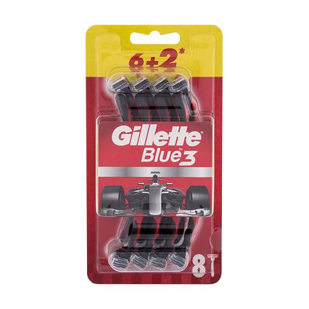 Gillette Blue3 Red jednorázová holítka 8 ks pro muže