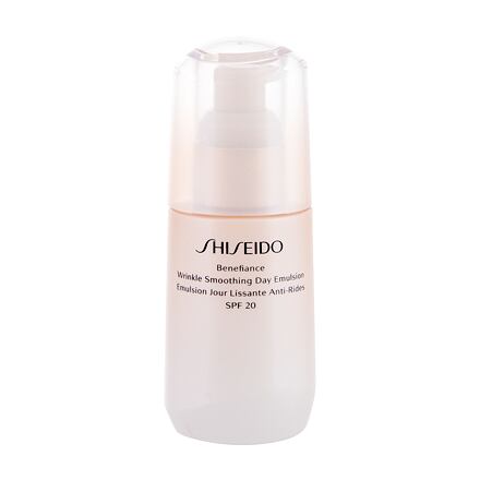 Shiseido Benefiance Wrinkle Smoothing Day Emulsion SPF20 pleťová emulze proti vráskám 75 ml 75 ml pre ženy