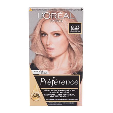 L'Oréal Paris Préférence permanentní barva na vlasy 60 ml odstín 8,23 Santorini pro ženy