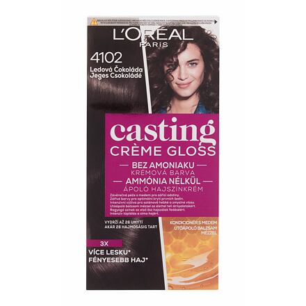 L'Oréal Paris Casting Creme Gloss barva na vlasy na barvené vlasy na všechny typy vlasů 48 ml odstín 4102 Iced Chocolate pro ženy