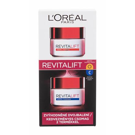 L'Oréal Paris Revitalift Duo Set : denní pleťový krém Revitalift 50 ml + noční pleťový krém Revitalift 50 ml pro ženy