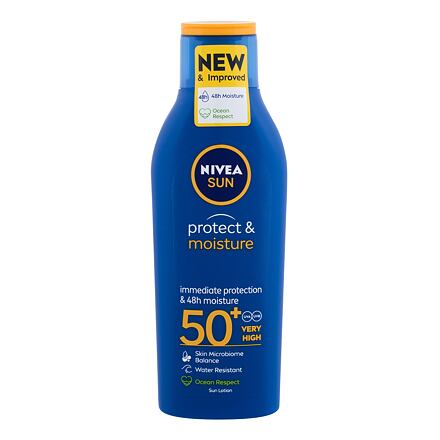 Nivea Sun Protect & Moisture SPF50+ voděodolné hydratační mléko na opalování 200 ml