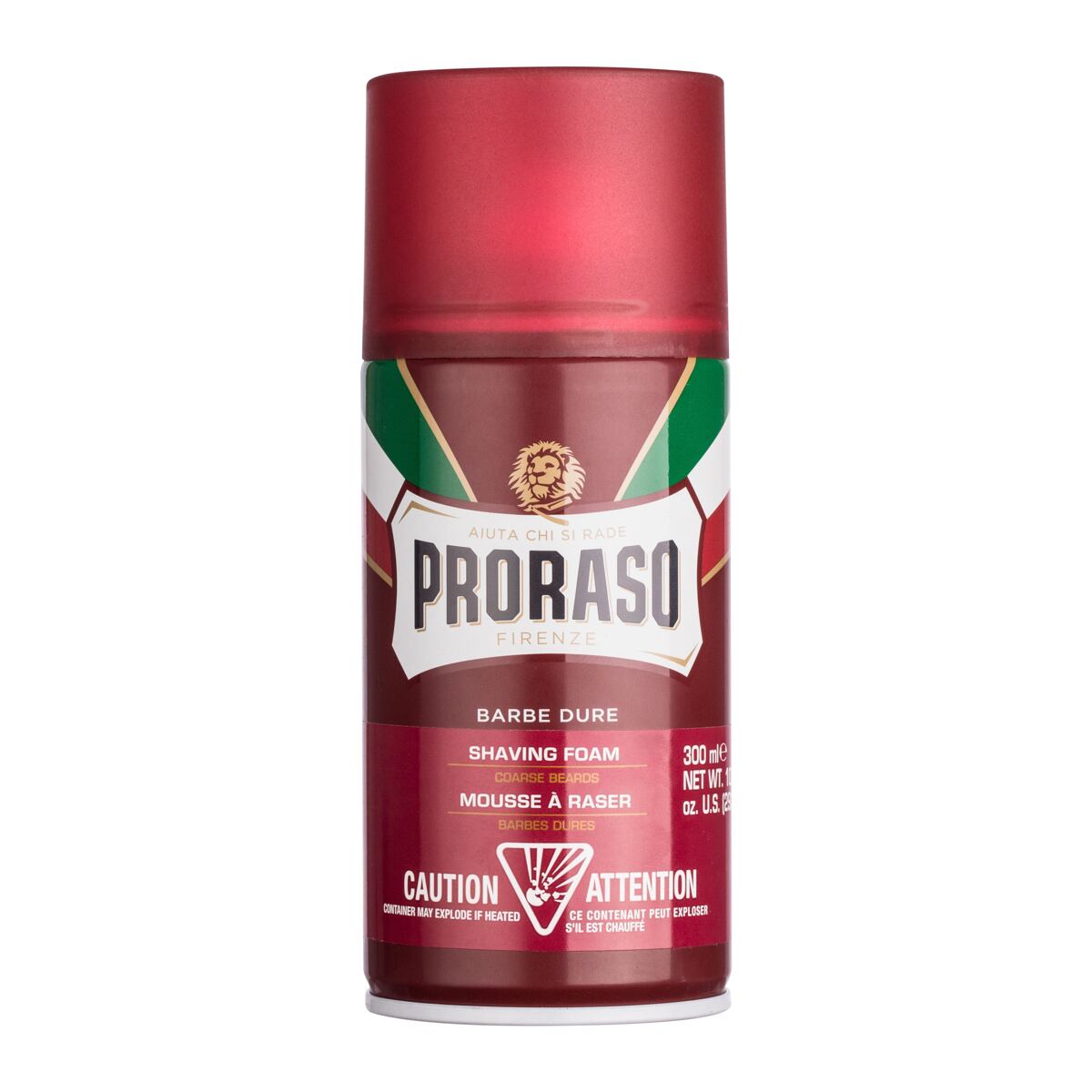 PRORASO Red Shaving Foam pěna na holení s bambuckým máslem 300 ml pro muže