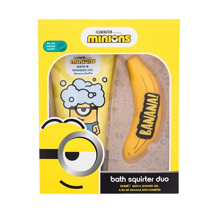 Minions Bath Squirter Duo : sprchový gel Minions Bath & Shower Gel Banana Muffin 150 ml + hračka do koupele pro děti