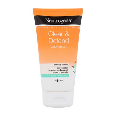 Neutrogena Clear & Defend Wash-Mask čisticí pleťová maska a gel 2v1 150 ml unisex