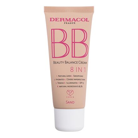 Dermacol BB Beauty Balance Cream 8 IN 1 SPF15 ochranný a zkrášlující bb krém 30 ml odstín 4 Sand