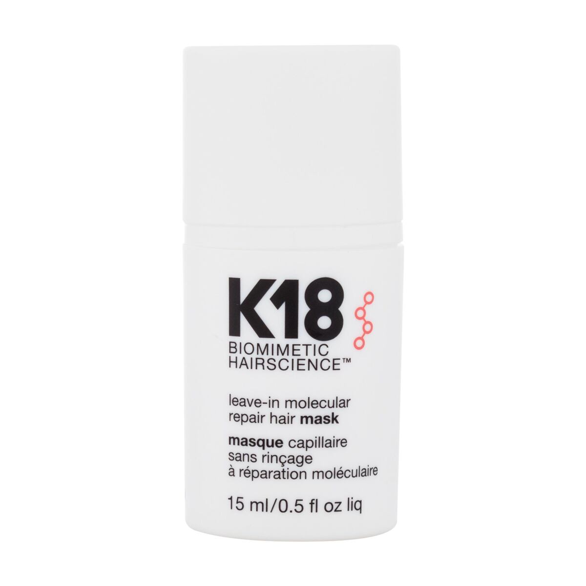 K18 Molecular Repair Leave-In Hair Mask bezoplachová maska pro poškozené vlasy 15 ml pro ženy