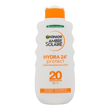 Garnier Ambre Solaire Hydra 24H Protect SPF20 voděodolné opalovací mléko s hydratačním účinkem 200 ml