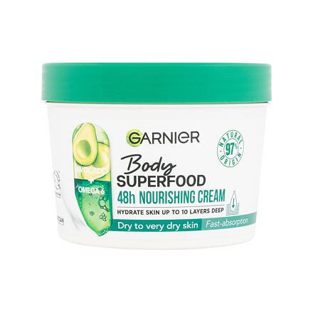 Garnier Body Superfood 48h Nourishing Cream Avocado Oil + Omega 6 vyživující tělový krém pro suchou a velmi suchou pokožku 380 ml pro ženy