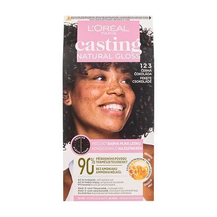 L'Oréal Paris Casting Natural Gloss barva na vlasy na barvené vlasy na všechny typy vlasů 48 ml odstín 123 pro ženy