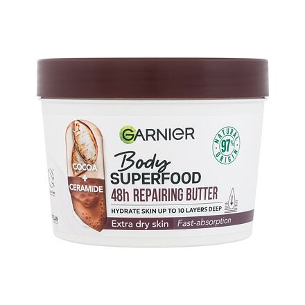 Garnier Body Superfood 48h Repairing Butter Cocoa + Ceramide regenerační a hydratační tělové máslo 380 ml pro ženy