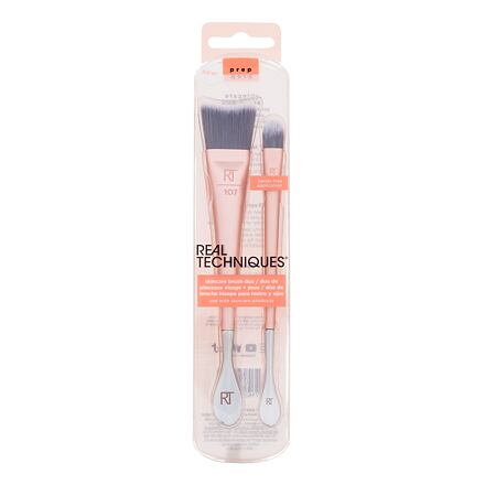 Real Techniques Prep Skincare Brush Duo : kosmetický štětec Prep RT 107 Face Brush 1 ks + kosmetický štětec Prep RT 109 Eye Brush 1 ks