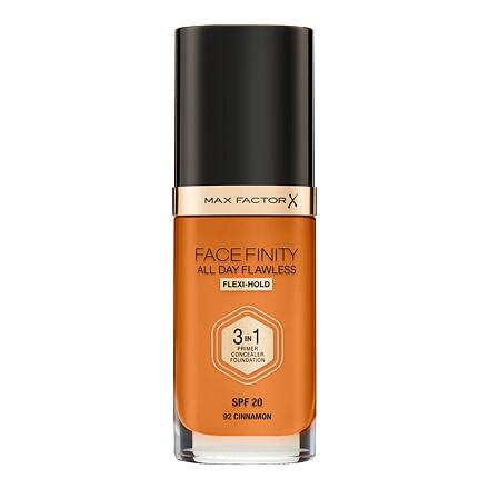 Max Factor Facefinity 3 in 1 SPF20 tekutý make-up s uv ochranou 30 ml odstín 92 cinnamon