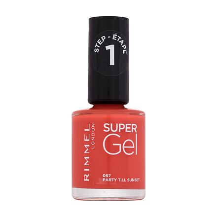 Rimmel London Super Gel STEP1 gelový lak na nehty 12 ml odstín 097 Party Till Sunset