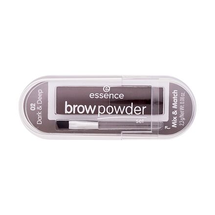 Essence Brow Powder Set paletka pudrů na obočí 2.3 g odstín 02 dark & deep
