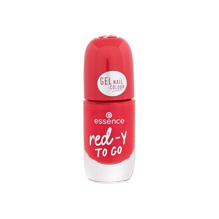Essence Gel Nail Colour rychleschnoucí lak na nehty s lesklým efektem 8 ml odstín 56 Red-y To Go