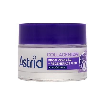 Astrid Collagen PRO Anti-Wrinkle And Regenerating Night Cream noční pleťový krém proti vráskám 50 ml pro ženy