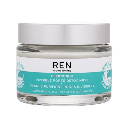 REN Clean Skincare Clearcalm Invisible Pores Detox Mask čisticí a zmatňující pleťová maska 50 ml pro ženy
