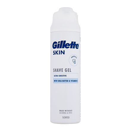 Gillette Skin Ultra Sensitive Shave Gel ochranný a zklidňující gel na holení 200 ml pro muže