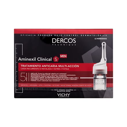 Vichy Dercos Aminexil Clinical 5 komplexní péče proti vypadávání vlasů 42x6 ml pro muže