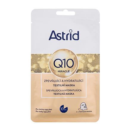 Astrid Q10 Miracle Firming and Hydrating Sheet Mask zpevňující a hydratující textilní pleťová maska pro ženy