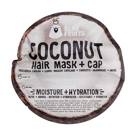 Bear Fruits Coconut Hair Mask + Cap hydratační maska na vlasy 20 ml pro ženy