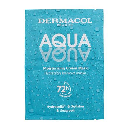Dermacol Aqua Moisturising Cream Mask hydratační krémová pleťová maska 2x8 ml pro ženy