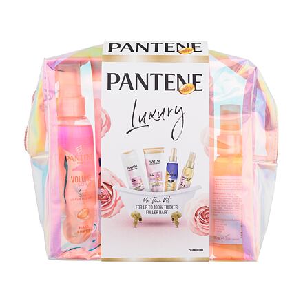 Pantene PRO-V Luxury Me Time Kit : šampon Lift'N'Volume 300 ml + kondicionér Lift'N'Volume 200 ml + kondicionér ve spreji Volume SOS 150 ml + olej na vlasy 7in1 Oil 100 ml + kosmetická taštička pro ženy