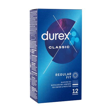 Durex Classic latexové kondomy se silikonovým lubrikačním gelem 12 ks