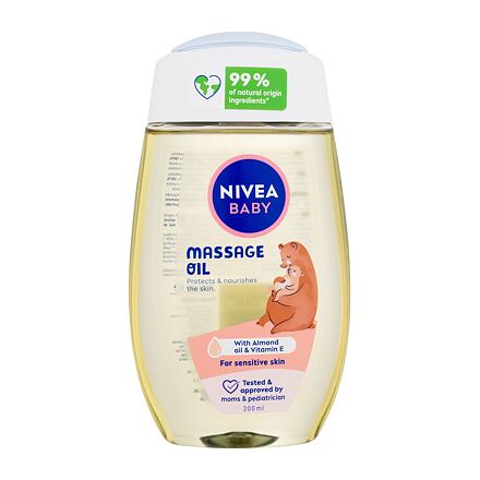Nivea Baby Massage Oil ochranný a vyživující tělový olej 200 ml pro děti