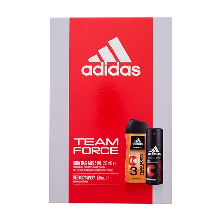Adidas Team Force 3in1 : sprchový gel 250 ml + deodorant 150 ml pro muže