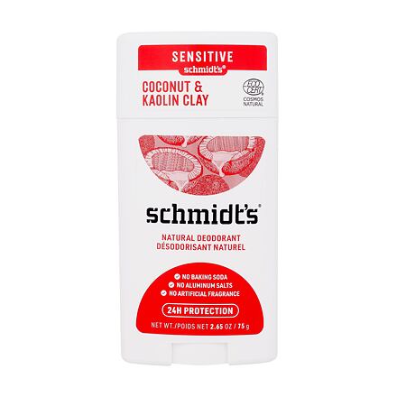 schmidt's Coconut & Kaolin Clay Natural Deodorant přírodní deodorant pro citlivou pokožku 75 g pro ženy