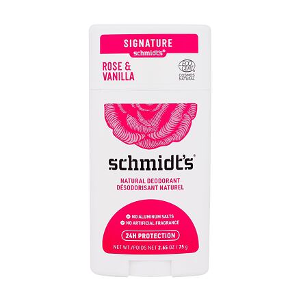 schmidt's Rose & Vanilla Natural Deodorant přírodní deodorant 75 g pro ženy