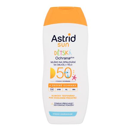 Astrid Sun Kids Face and Body Lotion SPF50 dětské voděodolné opalovací mléko na tělo a obličej 200 ml