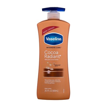 Vaseline Intensive Care Cocoa Radiant rozjasňující tělové mléko pro suchou pokožku 600 ml unisex