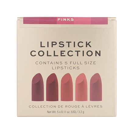 Revolution Pro Lipstick Collection odstín Pinks : rtěnka 3,2 g Flushed + rtěnka 3,2 g Candy Sweet + rtěnka 3,2 g Pink Lust + rtěnka 3,2 g Wildflower + rtěnka 3,2 g Tell Your Friends