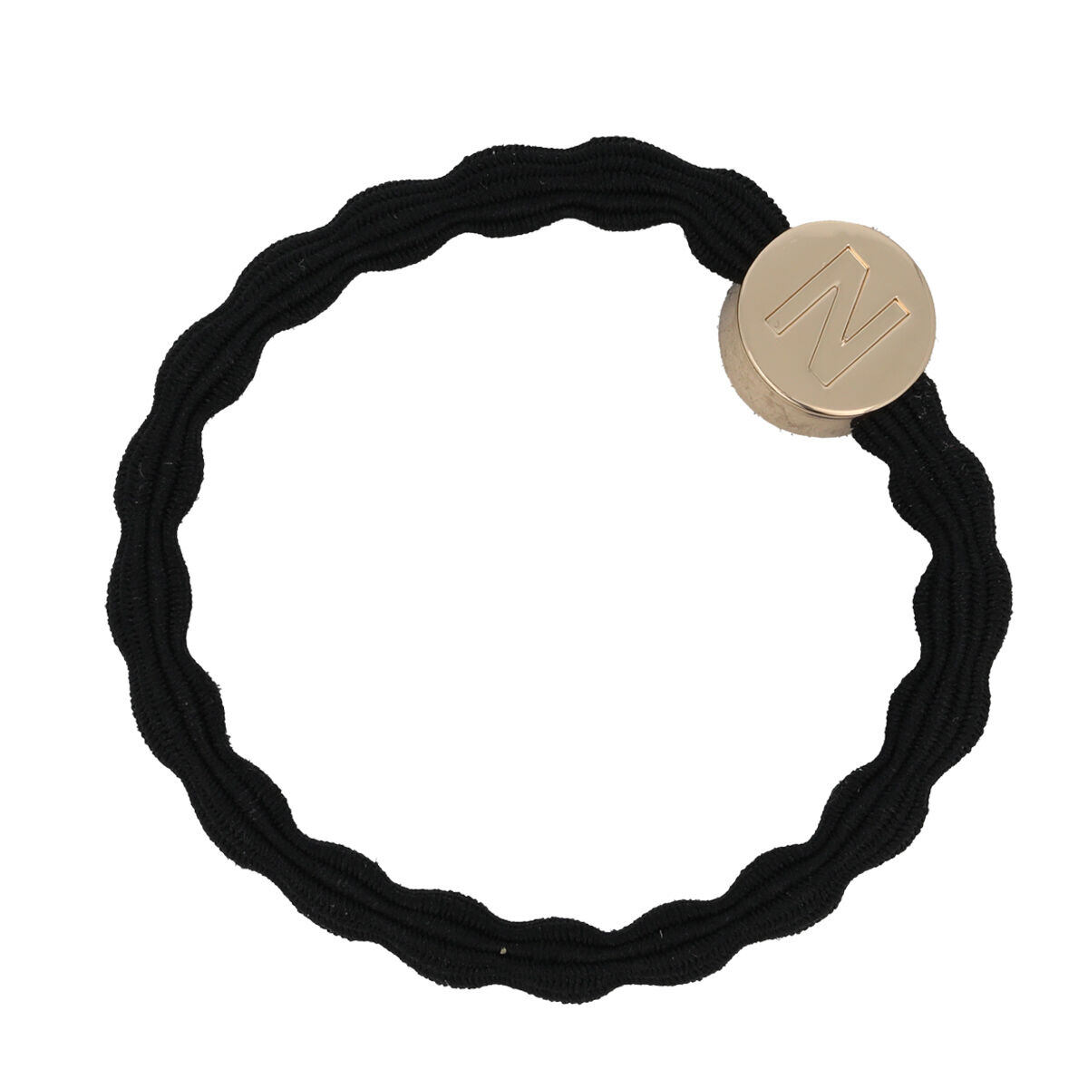 By Eloise London Letter Charms Gold N náramek / gumička do vlasů 1 ks odstín black unisex