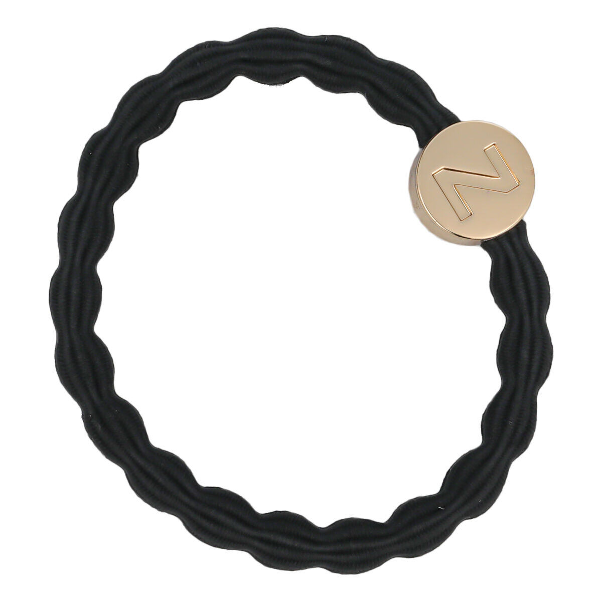 By Eloise London Letter Charms Gold Z náramek / gumička do vlasů 1 ks odstín black unisex