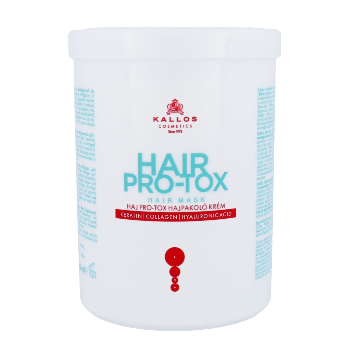 Kallos Cosmetics Hair Pro-Tox maska pro poškozené vlasy 1000 ml pro ženy