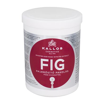 Kallos Cosmetics Fig vyživující maska pro slabé a poškozené vlasy 1000 ml pro ženy