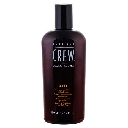 American Crew 3-IN-1 šampon, kondicionér a sprchový gel 3v1 250 ml pro muže
