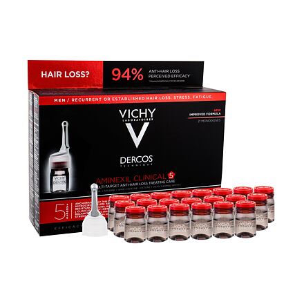 Vichy Dercos Aminexil Clinical 5 komplexní péče proti vypadávání vlasů 21x6 ml pro muže