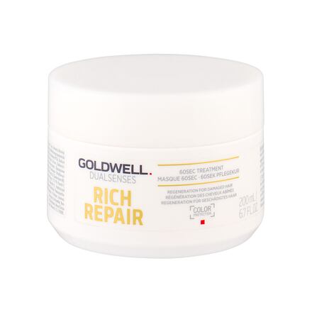 Goldwell Dualsenses Rich Repair 60sec Treatment minutová regenerační maska pro suché a lámavé vlasy 200 ml pro ženy