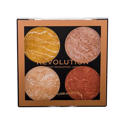 Makeup Revolution London Cheek Kit paletka vysoce pigmentovaných rozjasňovačů a bronzerů 8.8 g odstín make it count