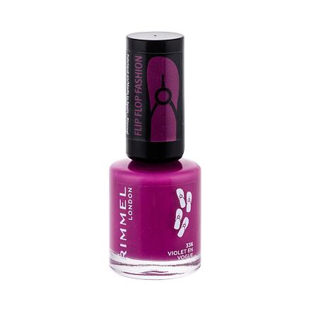 Rimmel London 60 Seconds Flip Flop lak na nehty s výraznou barvou a oslnivým leskem 8 ml odstín 336 Violet En Vogue