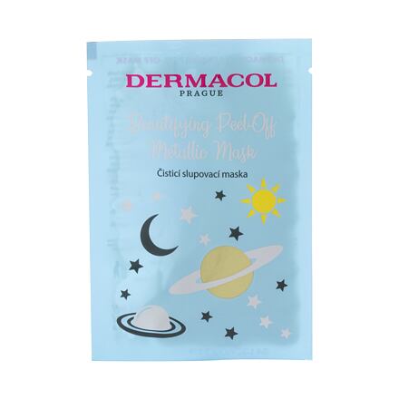 Dermacol Beautifying Peel-off Metallic Mask Cleansing čisticí slupovací maska 15 ml pro ženy