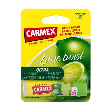Carmex Ultra Moisturising Lip Balm Lime Twist SPF15 ochranný balzám na rty s příchutí limetky 4.25 g