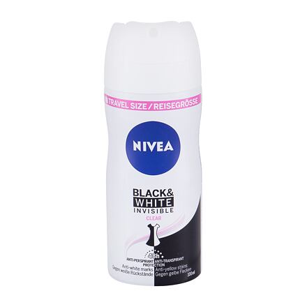 Nivea Black & White Invisible Clear 48h antiperspirant nezanechávající stopy na oblečení 100 ml pro ženy